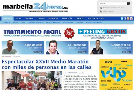 Gran primer mes de Marbella24horas con cerca de 28.000 visitas