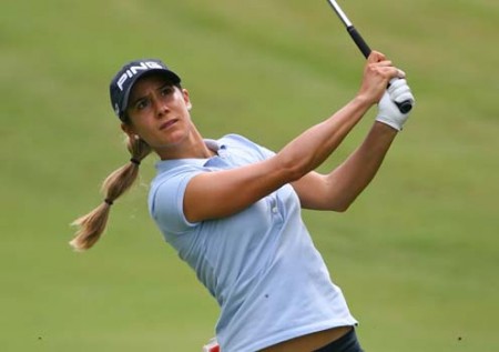 Azahara Muñoz, segunda (-4) en su debut en el Lacoste Open de Francia