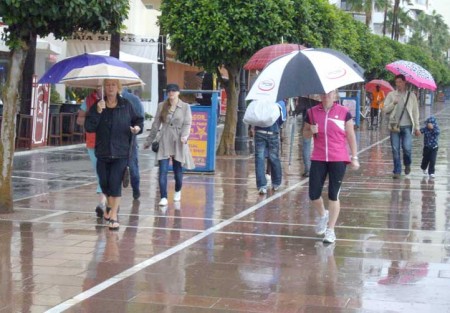 Las lluvias dejan casi 100 litros por metro cuadrado en tres días