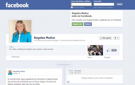 La alcaldesa amplía su presencia en las redes sociales con Facebook