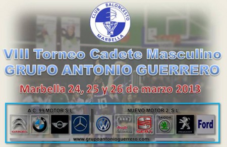 El domingo se inicia el VIII Torneo Cadete Grupo Antonio Guerrero