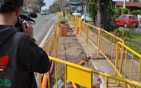 El PSOE avisa de que el carril bici en altura es un peligro para los usuarios