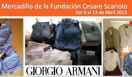 La Fundación Cesare Scariolo abre en Marbella un mercadillo solidario con ropa donada por Armani