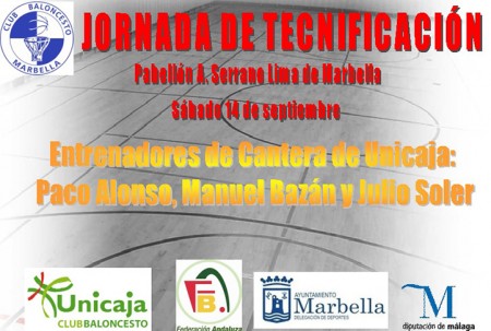 El CB Marbella organiza una Jornada de Tecnificación con entrenadores del Unicaja