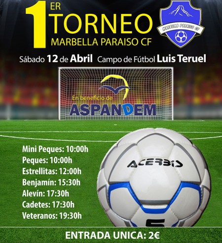 Marbella Paraíso organiza un torneo a beneficio de Aspandem