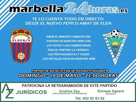 Marbella24Horas retransmitirá en directo el partido del Marbella