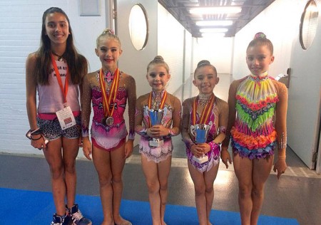 Dos medallas en los nacionales para las benjamines del CGR Marbella