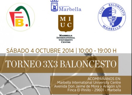 El CB Marbella organiza junto la Universidad Internacional de Marbella un Torneo 3x3