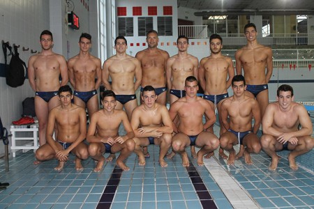 Buena imagen de los equipos séniors del Club Waterpolo Marbella