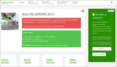 La votación para la Gala del Deporte se reanuda con nuevo sistema