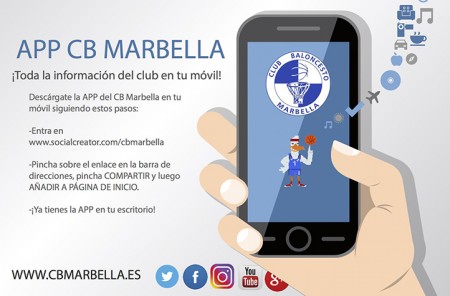 El CB Marbella estrena nueva aplicación oficial para móviles