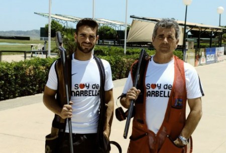 Miguel y Enrique Cortés, listos para el Campeonato de España de Tiro