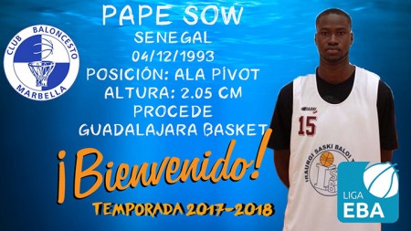 El CB Marbella refuerza la pintura con el pívot senegalés Pape Sow