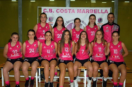 Las cadetes del Costa Marbella consiguen un importante triunfo en Coín