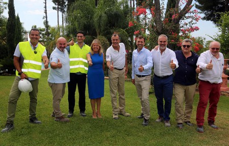 Visita de los propietarios a las obras del futuro hotel de Club Med en Marbella