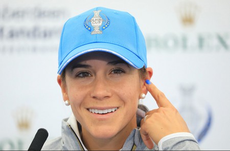 Azahara Muñoz: "Es una sensación fantástica estar de vuelta en la Solheim"