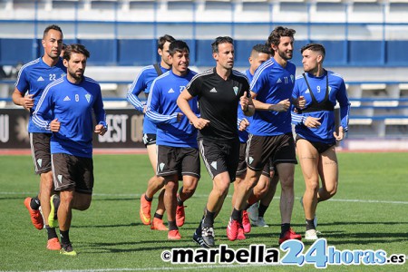 Los jugadores del Marbella FC vuelven a correr con la desescalada