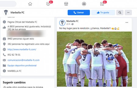 Dramática situación del Marbella FC con un equipo que no reacciona