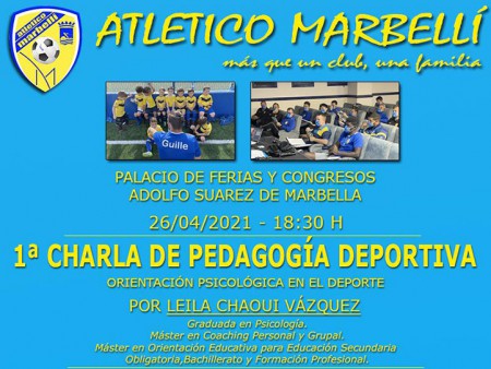 El Atlético Marbellí organiza la I Charla de Pedagogía Deportiva