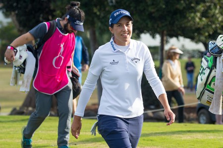 Carlota Ciganda lidera el Open de España en un buen día de Laura Gómez