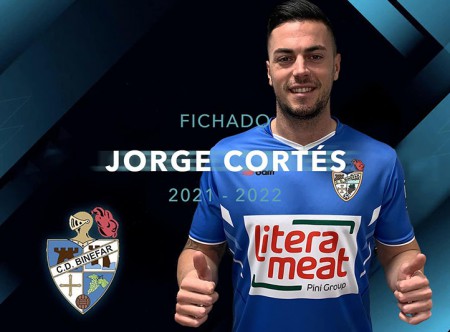 Jorge Cortés firma por el CD Binéfar de la 3ª RFEF aragonesa