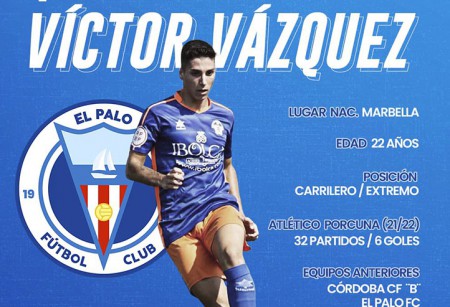 Víctor Vázquez acompaña a David Campaña hasta El Palo FC