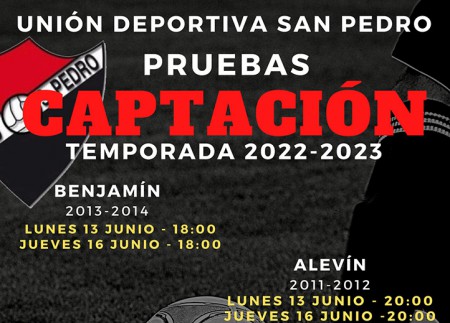 La UD San Pedro inicia la próxima semana las pruebas de captación