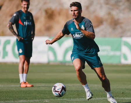 Primer entrenamiento del Espanyol en su stage de pretemporada en Marbella