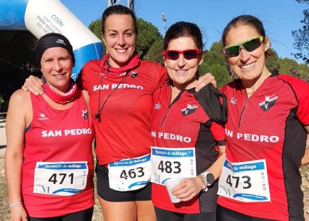 El Club Atletismo San Pedro suma cinco podios en el Cross de Coín