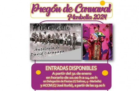 Polémica por el reparto de invitaciones para el pregón del Carnaval de Marbella