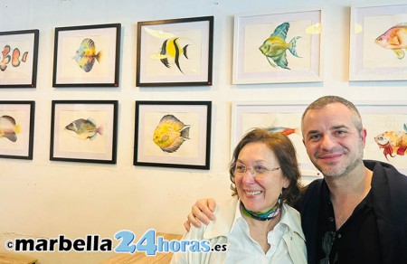 Julio Ari expone en Marbella su serie de acuarelas "La dicha del mar"
