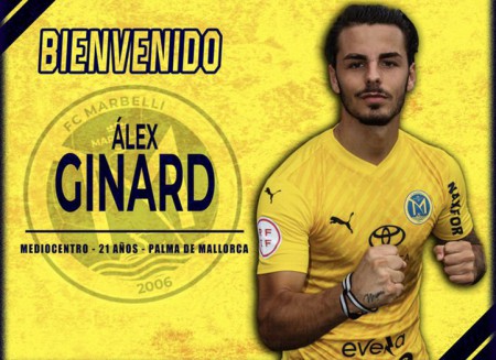 El FC Marbellí refuerza el centro del campo con la llegada de Álex Ginard